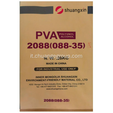Marchio shuangxin PVA 2088 088-35 alcol polivinilico